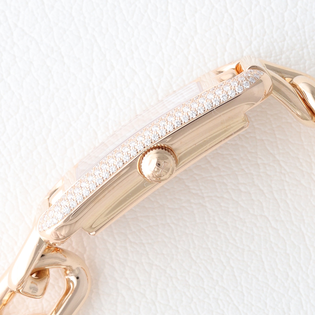 エルメス ナンタケット ピンクゴールド ダイヤモンド