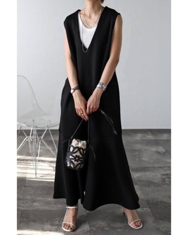 マーメイドカットソーフレアワンピース