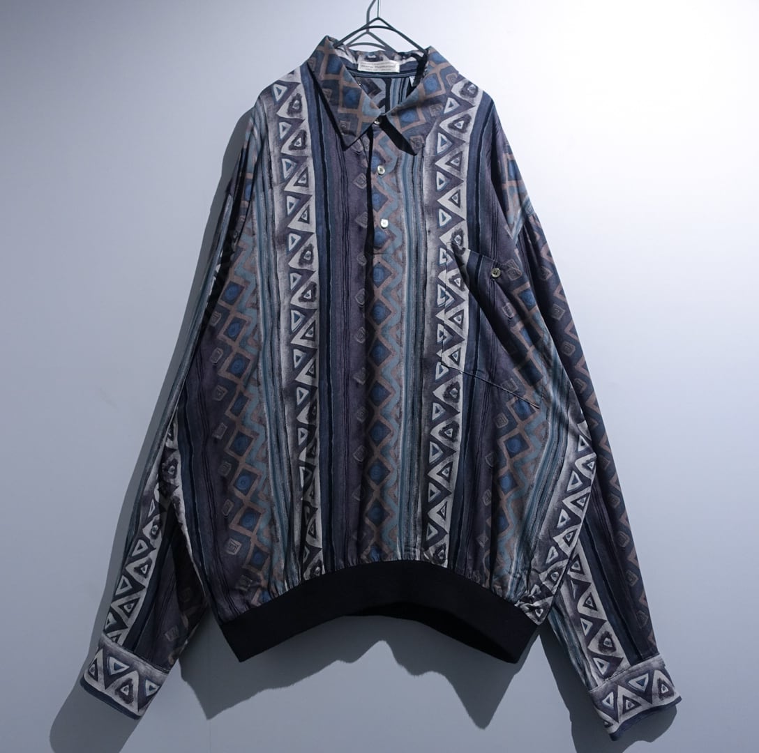 Multicolor Geometric Artistic Design Pullover Shirt