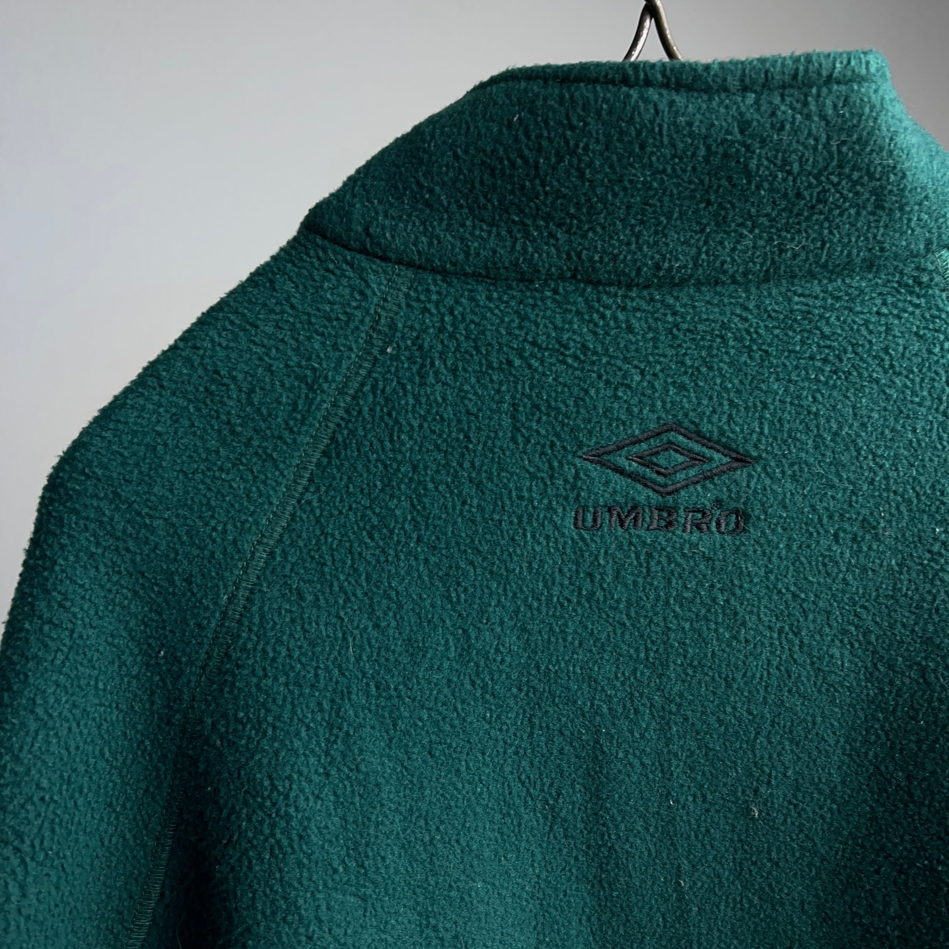 90's~ “UMBRO” Fleece Pullover SIZE XL アンブロ ハーフジップ 