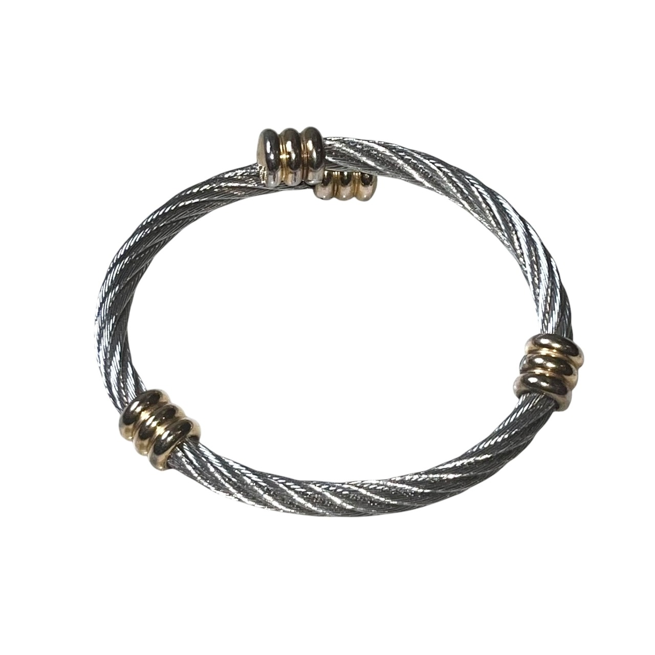 CHARRIOL twisted metal wire bangle
