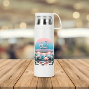 Sublimation Vacuum Bottle with Cup Retro 4685