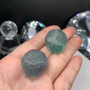 12.可愛いフローライトハリネズミさん☆ペアセット