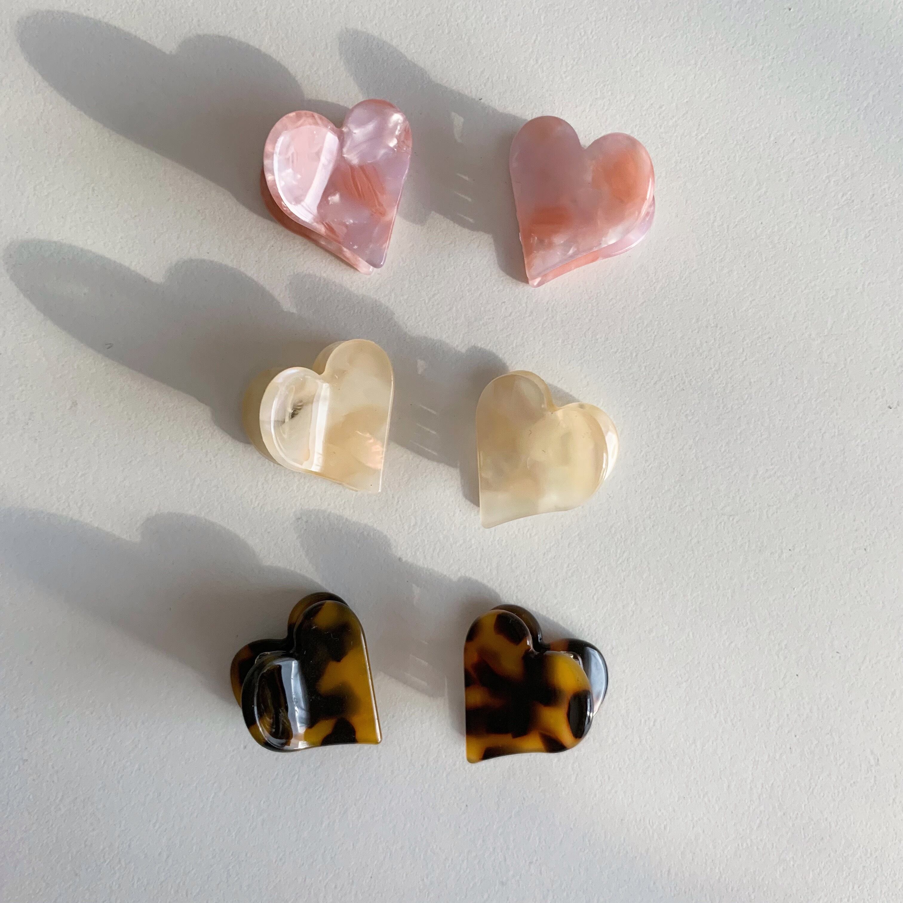 Kimmy】ミニハートヘアクリップ（2つセット） | in the mood 