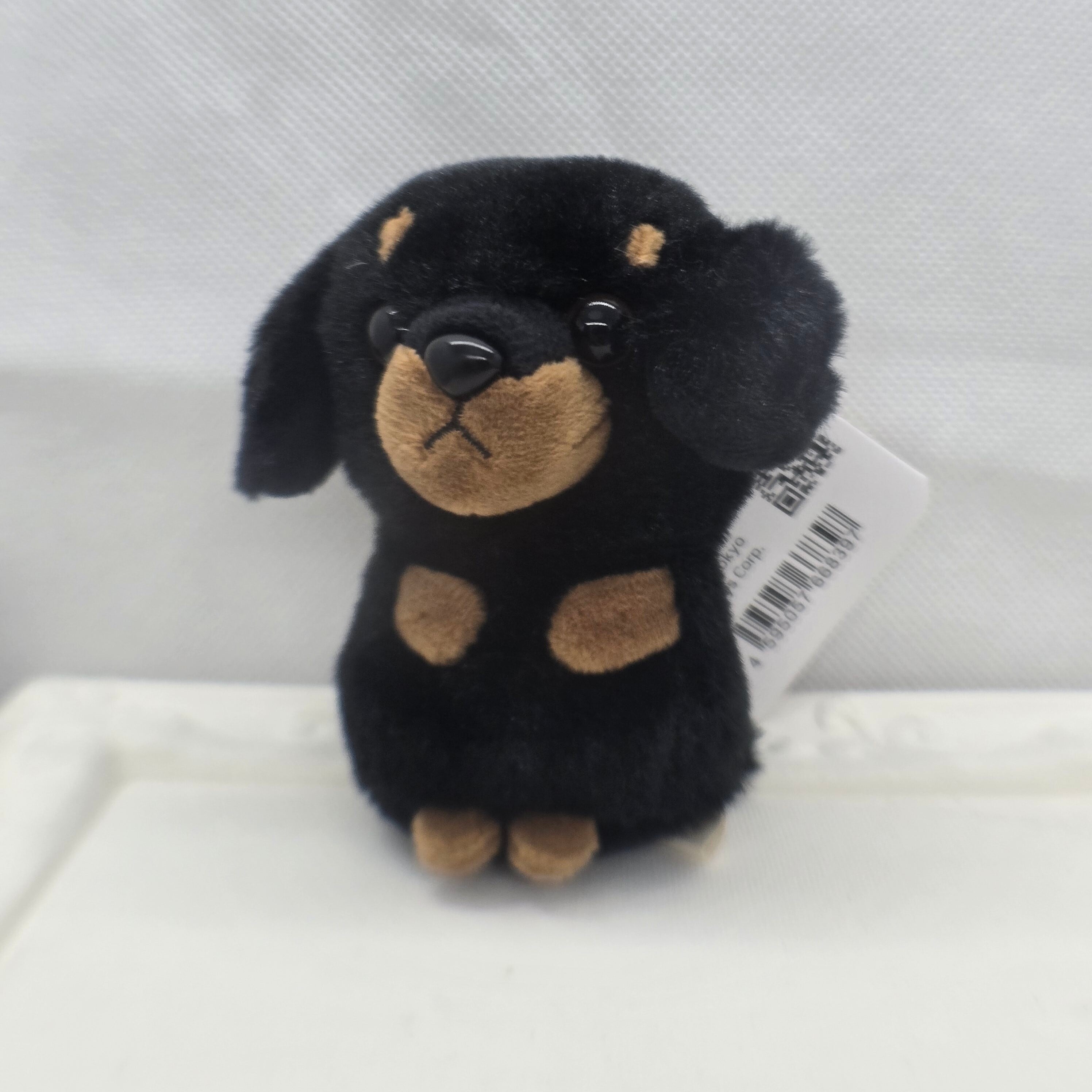 ぬいぐるみチャーム】ミニチュアダックス ブラック／キーリング 犬