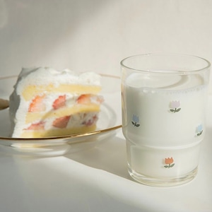 【1+1】tulip glass cup 2P set / チューリップ コップ セット グラス 韓国 雑貨