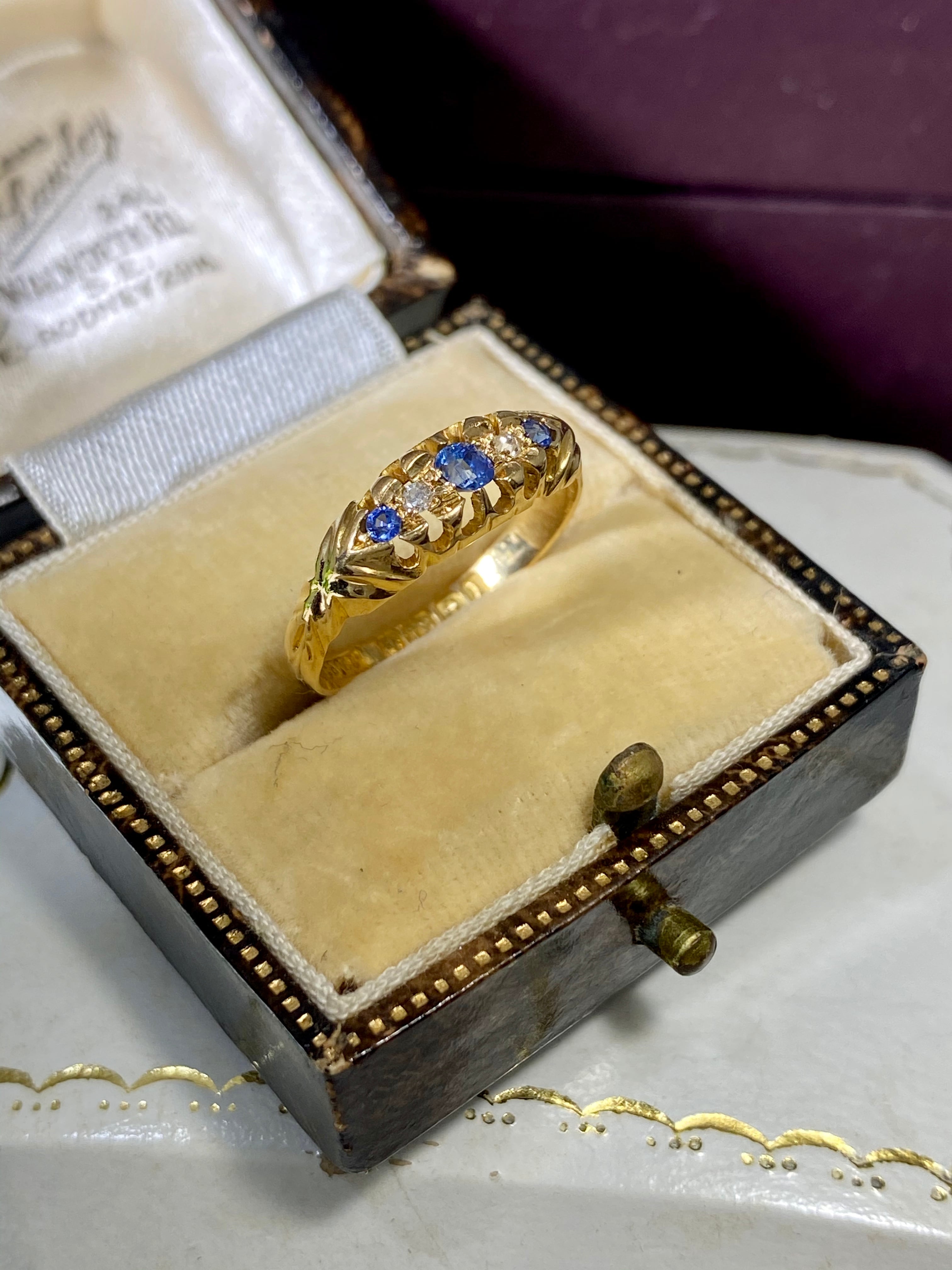 SALE!クーポン併用可♪イギリス1910年製アンティークリングK18 指輪