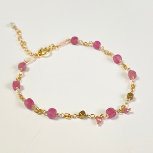 【heartwarming bracelet 】　Pink Tourmaline（ピンクトルマリン）