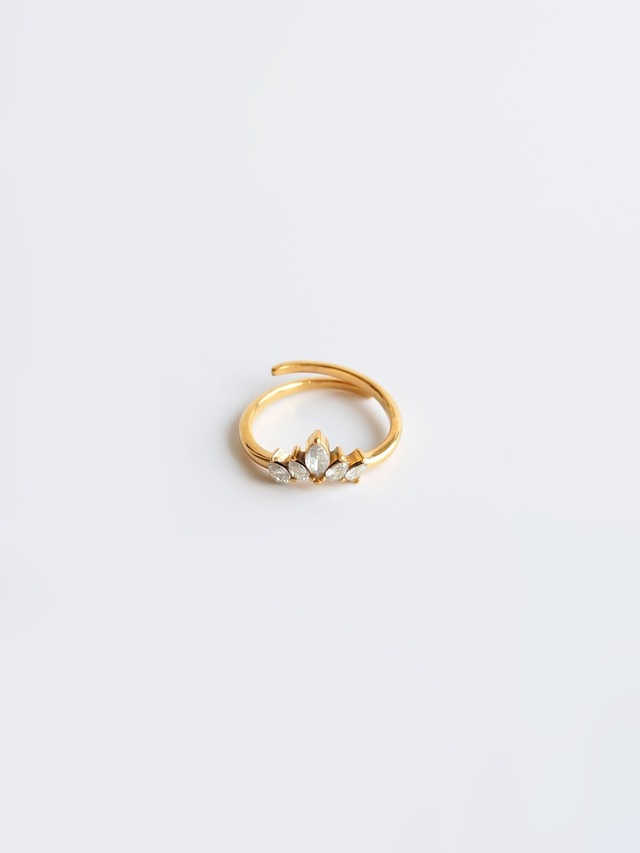 zirconia leaf ring【金属アレルギー対応】