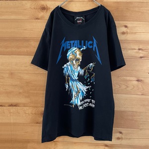 【METALLCA】メタリカ バンドTシャツ プリント パスヘッド スカル バックプリント 3XL US古着 アメリカ古着