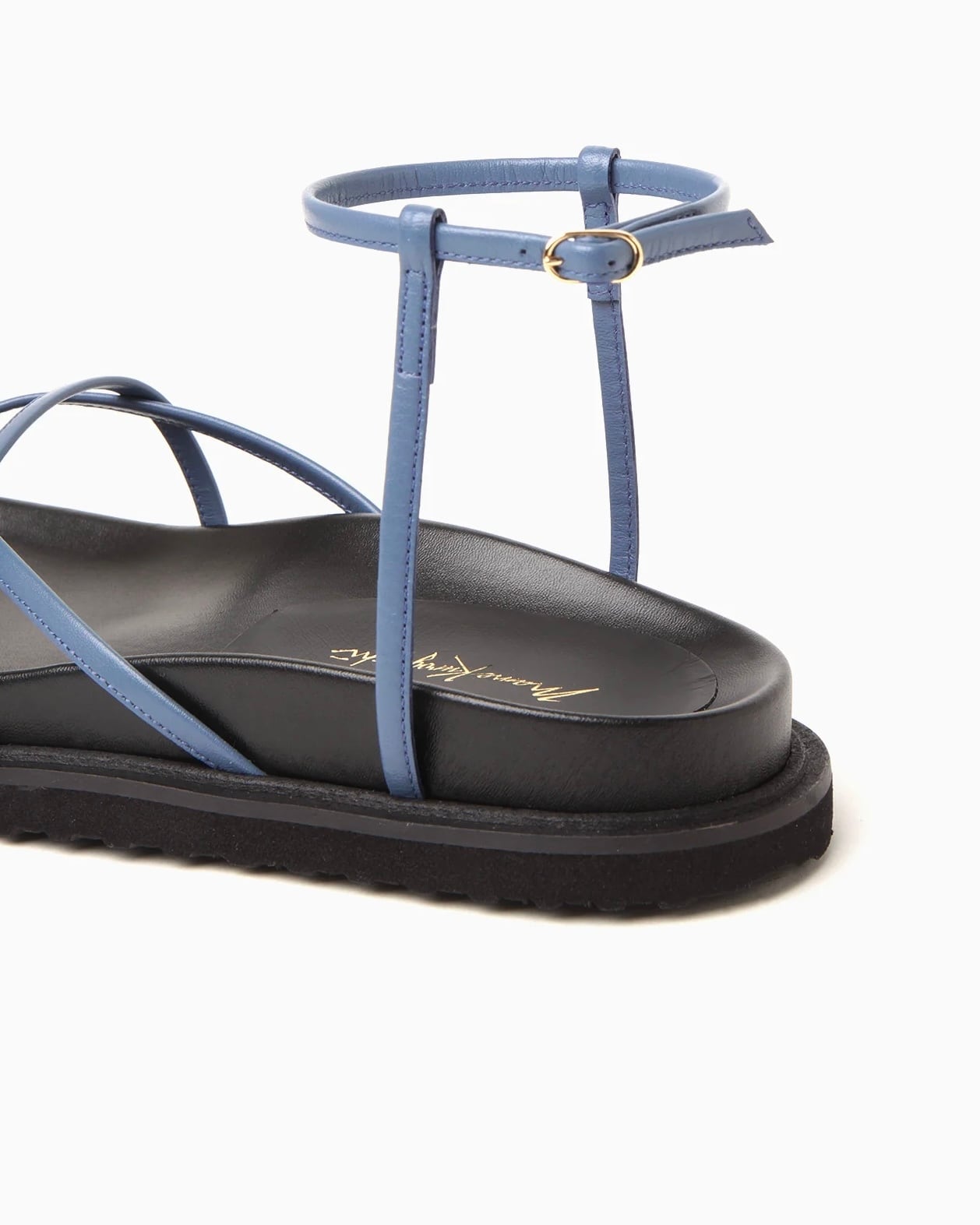 Mame Kurogouchi】Ankle Strap Sandals - blue | TOLMA. Mame Kurogouchi】Ankle Strap Sandals - blue | TOLMA.