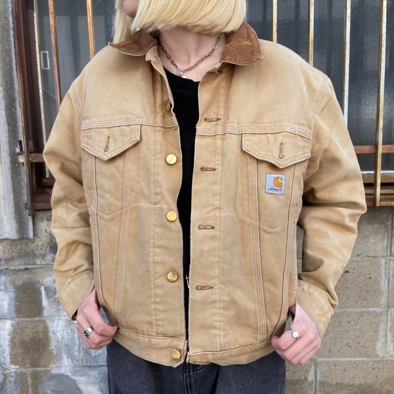 90年代 USA製 Carhartt カーハート J09 BRN ダック キャンバス ...