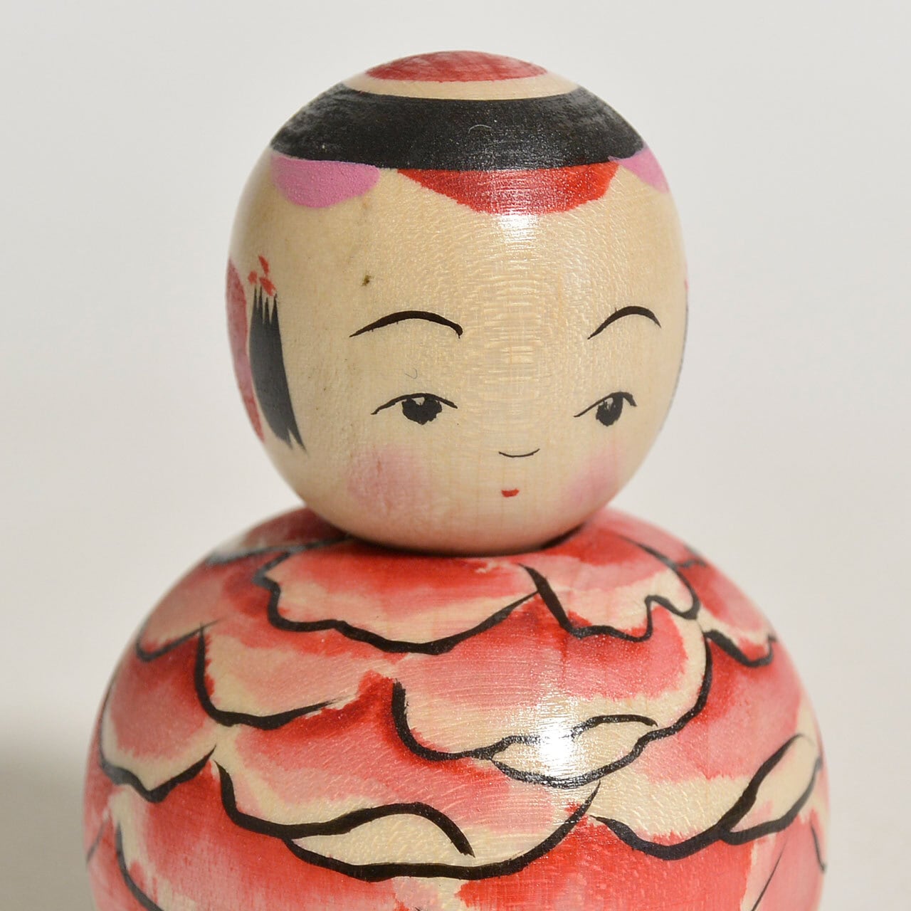 豆えじここけし（しゃくやく） 約2寸 約6cm 志田菊宏 工人（蔵王高湯系
