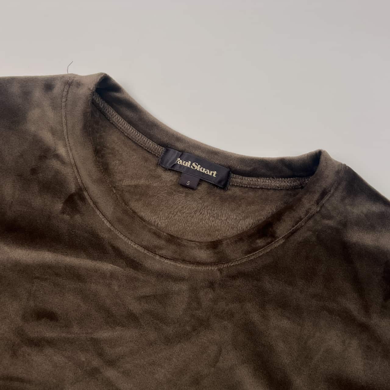 Paul Stuart ポールスチュアート ベロア 長袖 シャツ トレーナー S/メンズ