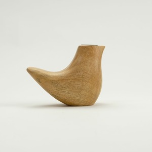 Mango wood bird flower vase