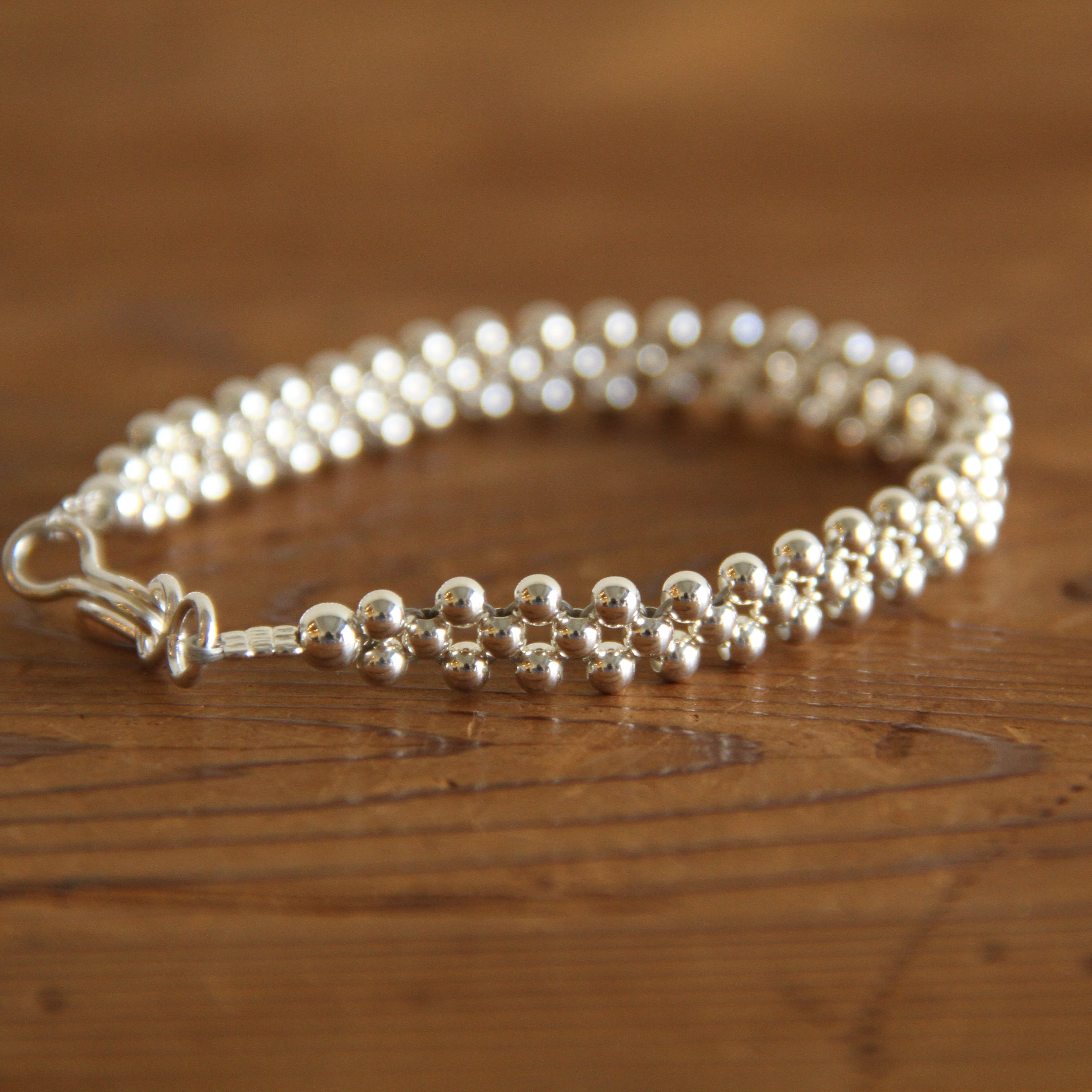 ERICKA NICOLAS BEGAY【 mens 】 navajo pearl brace (shiny) 20cm