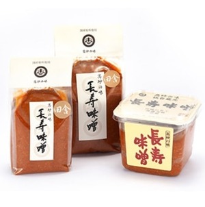 米麹と大豆麹の深～い味わい♪　東松島長寿味噌　田舎　１個（東松島市）ガゼット袋 500g　1個（中甘口）～さっぱりとした中にも、旨みがギュッと凝縮～