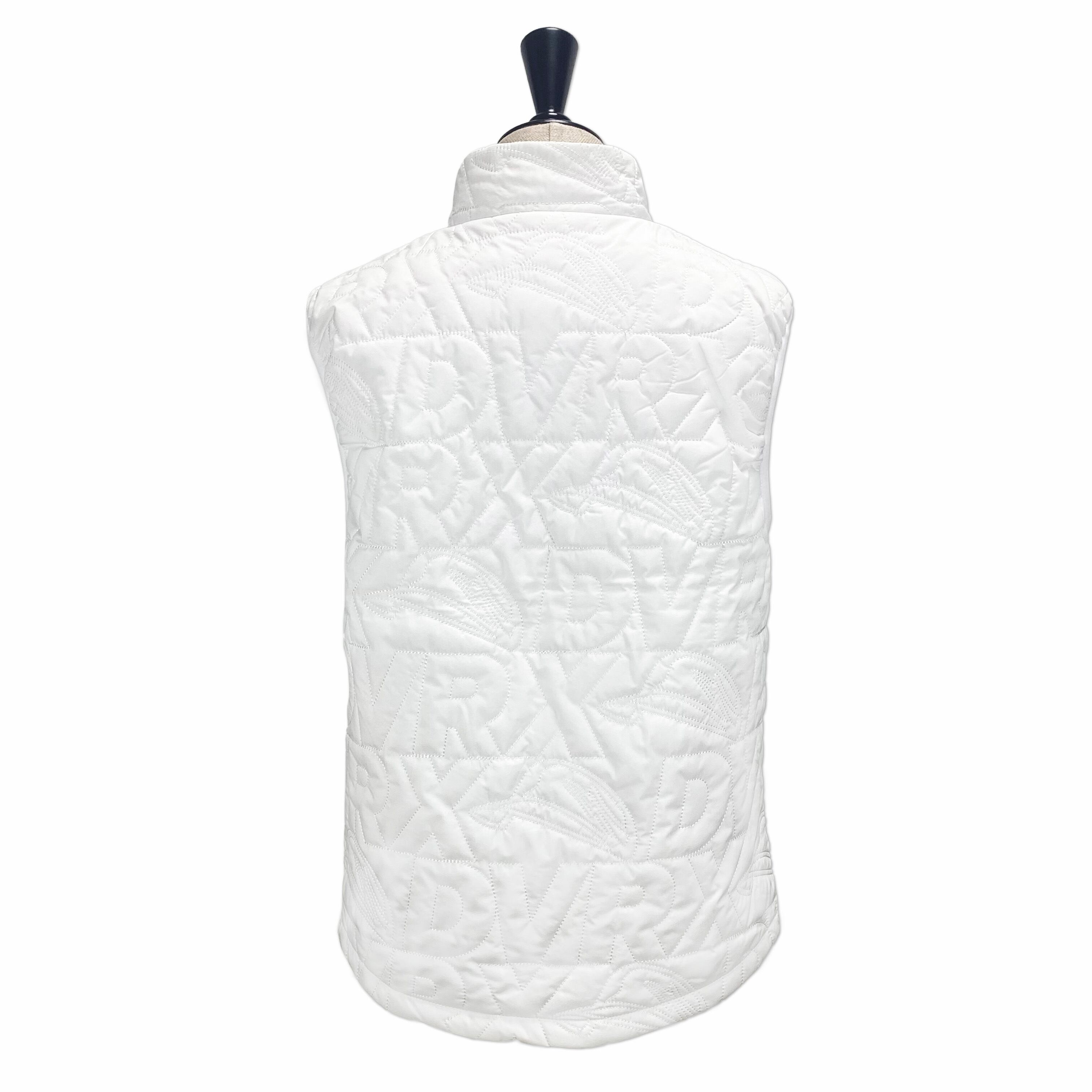 【DEVERAUX GOLF 】デヴァロー　レディース　中綿キルトベスト　M DEVEREUX GOLF】《WOMEN'S》WOMENS DVRX中綿キルトFull Zip Vest(WHITE