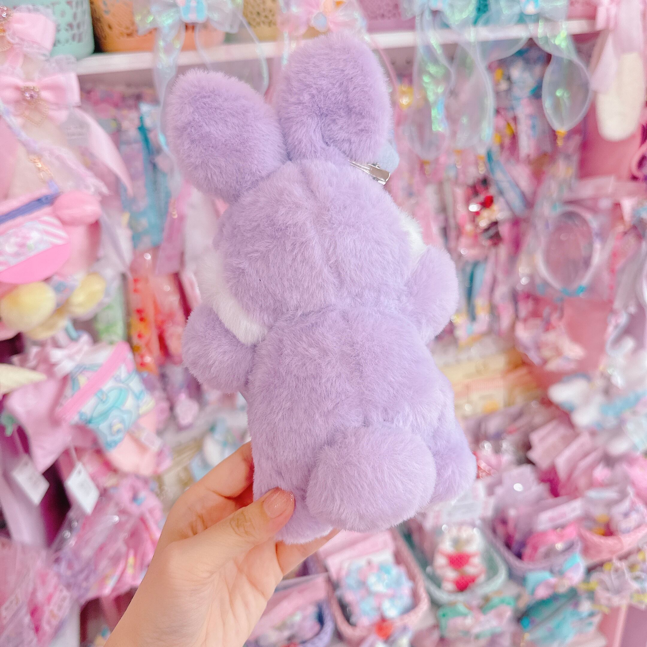 【あにあーる】おほしさま2wayピン付きうさぎぬいぐるみ（パープル）