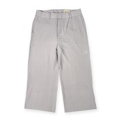 UNITED ARROWS ユナイテッドアローズ レーヨン素材 薄手 クロップドパンツ スラックス 38 /グレー/レディース/日本製