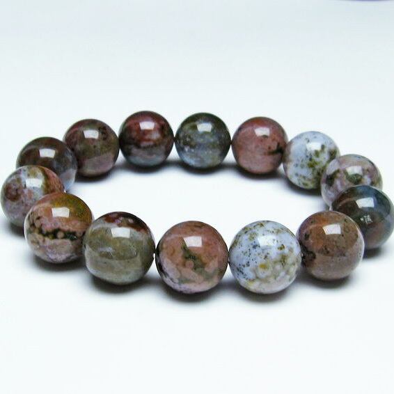 オーシャンジャスパー ブレスレット 16mm 一点物 [M便 1/10] 111-27318