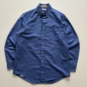 -USED- L.L. BEAN "SINGLE NEEDLE" B.D SHIRTS -BLUE- [15 1/2]