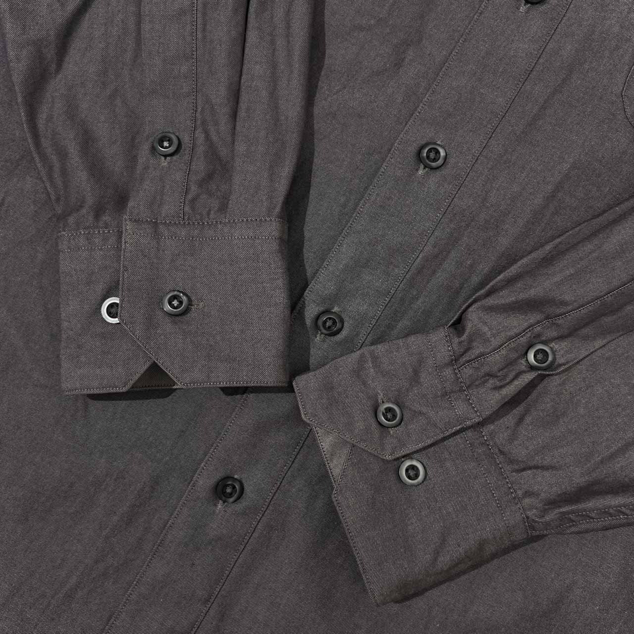 90s TRUSSARDI トラサルディ 長袖シャツ L-84/グレー メンズ ビンテージ