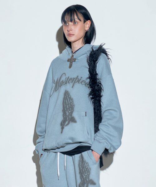 sculptor Praying Hoodie(Ash sage)セットアップ SCULPTOR] Praying Hoodie Ash Sage | もごつ