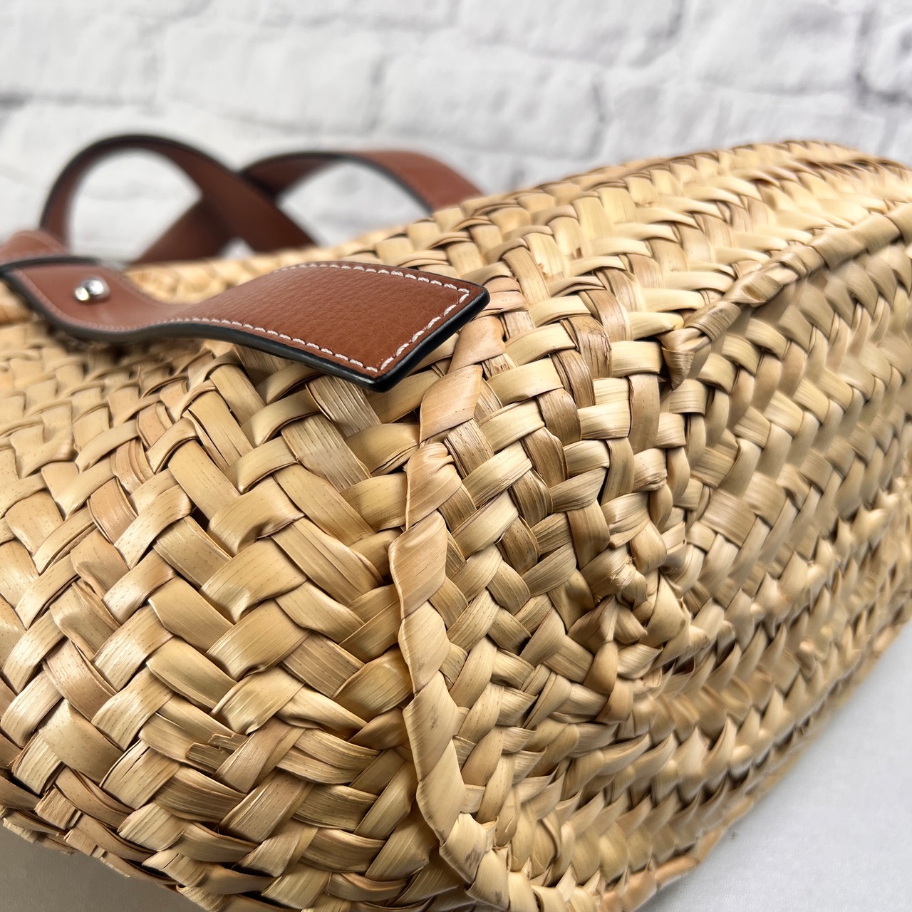 LOEWE ロエベ アナグラム ハンドバッグ ブラウン A-13484
