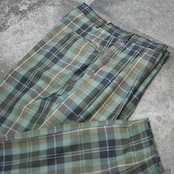 2 tuck check pants