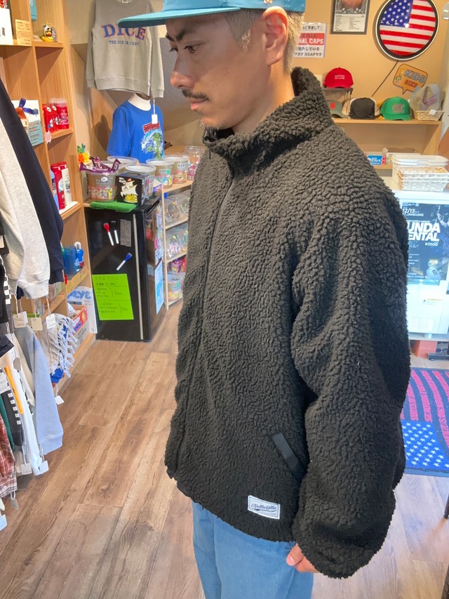 Wheel Patch Reversible Boa Jacket