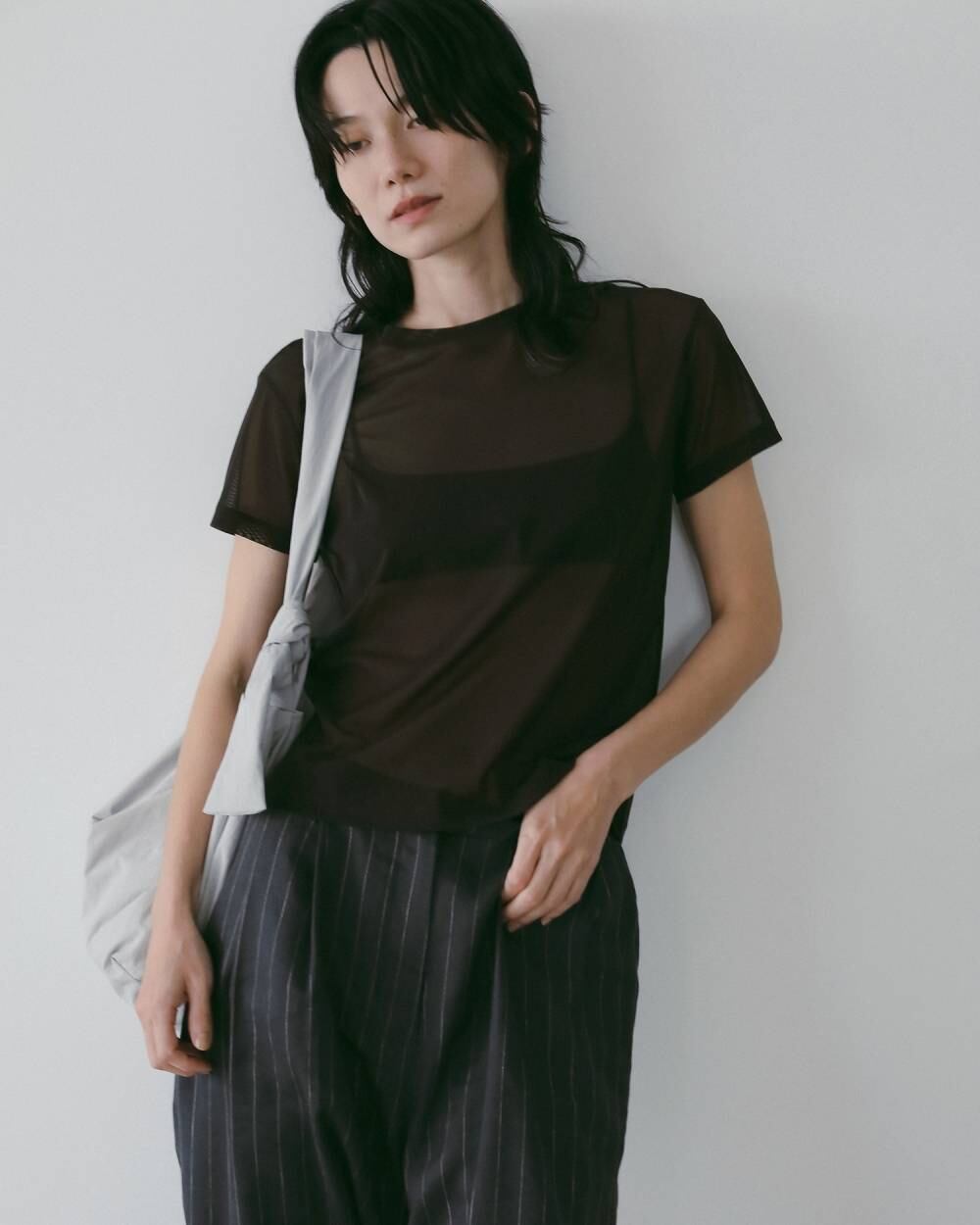 anuke 】Sheer Tulle T-shirt | valance 福井｜レディース セレクト