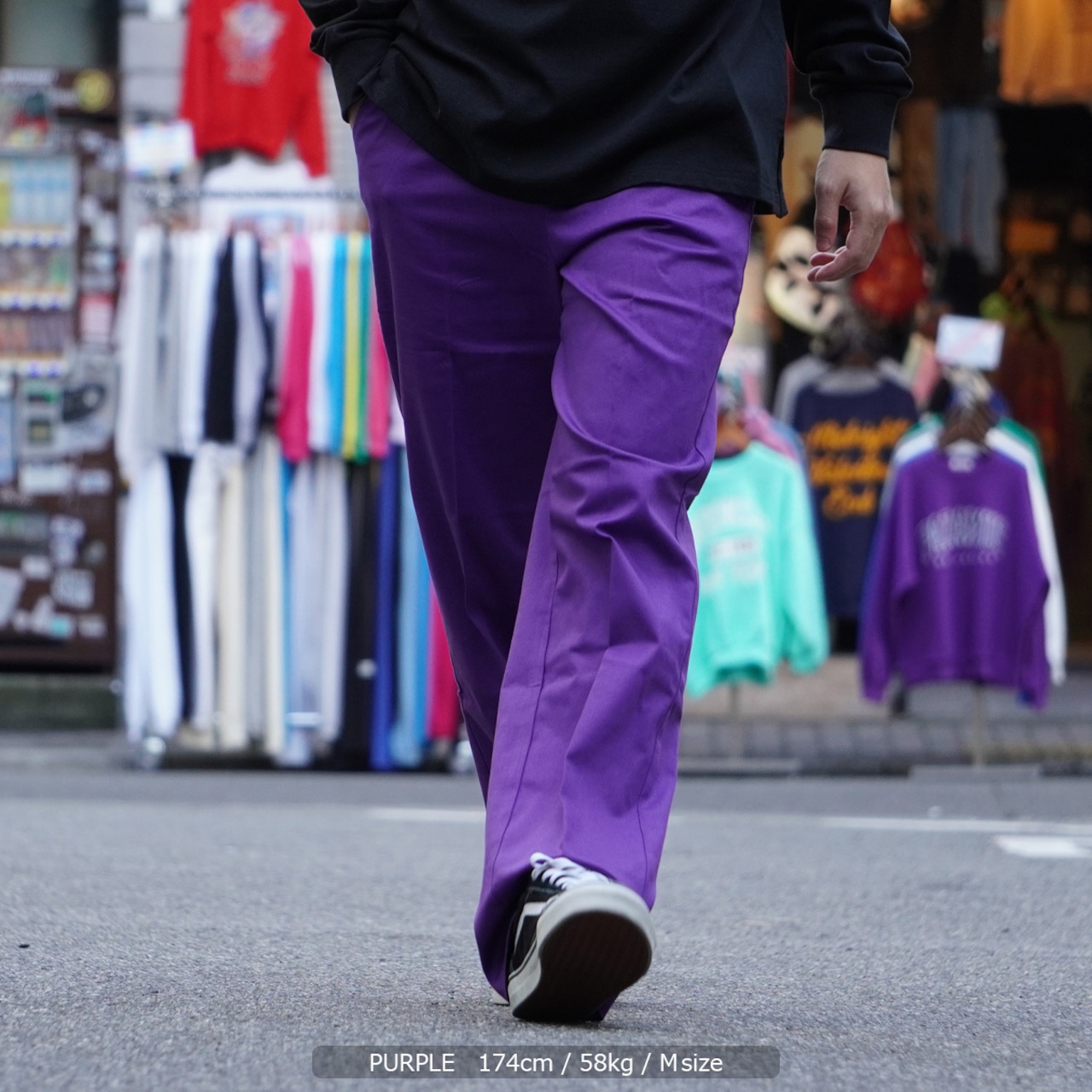 \SALE/◆ストレッチツイル カラーワイドパンツ◆ ku-53201