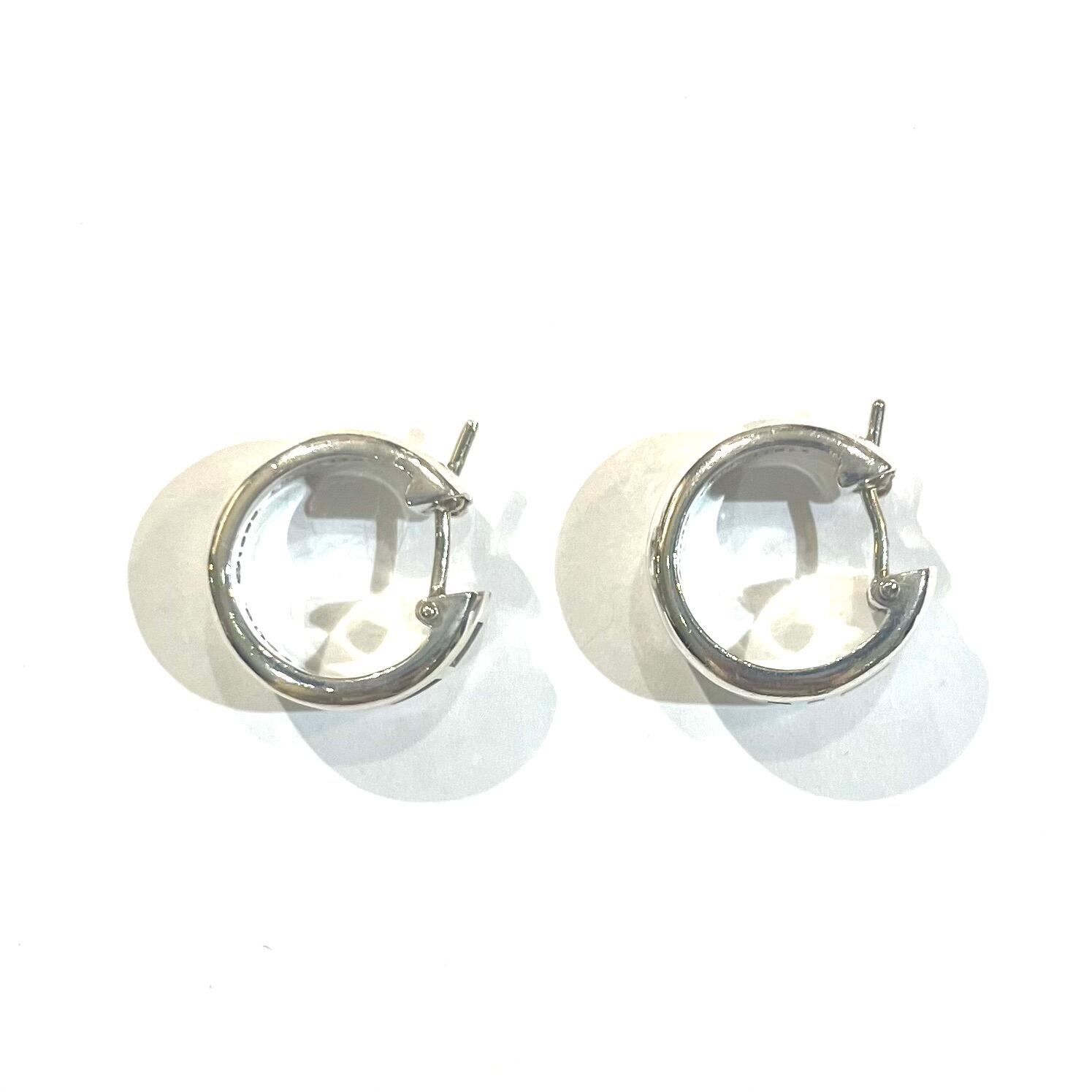 TIFFANY&CO.】2225 アトラス フープピアス／シルバー925／幅0.5cm×直径