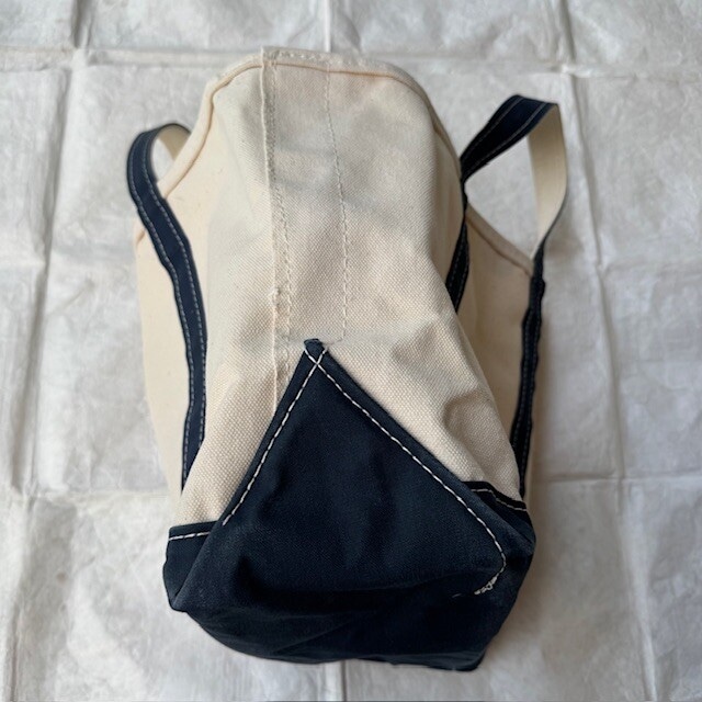 L.L.Bean エルエルビーン トートバッグ ボートアンドトート 80s 二色タグ ネイビー ヴィンテージ 画像6