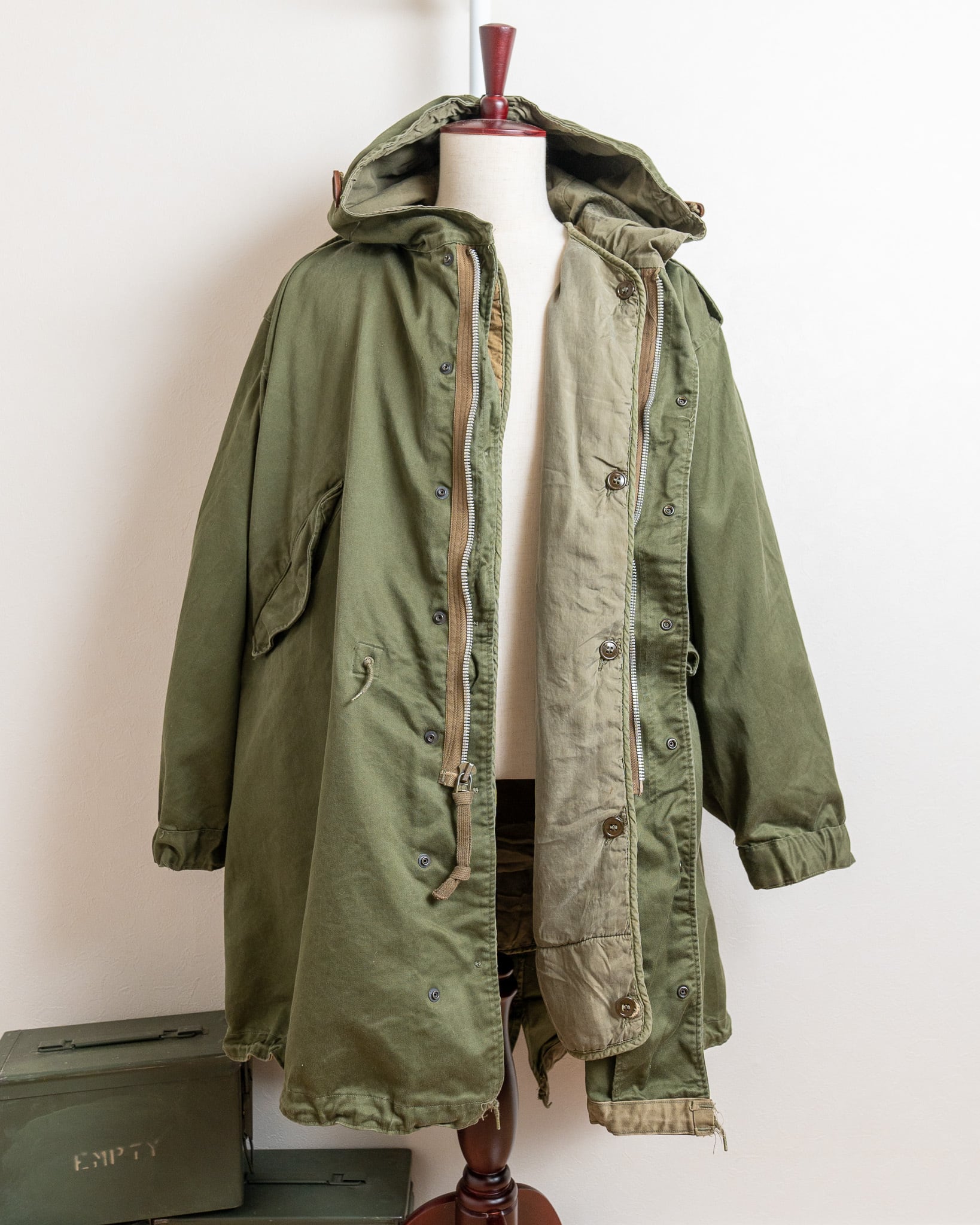 希少 M-51 綿100% フィッシュテイルパーカー 実物 SMALL No.②】