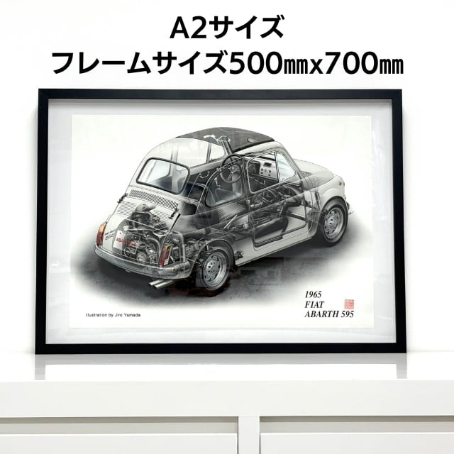 山田ジロー 自働車イラスト作品】HONDA NSXType-S (1997)《A3/A2サイズ