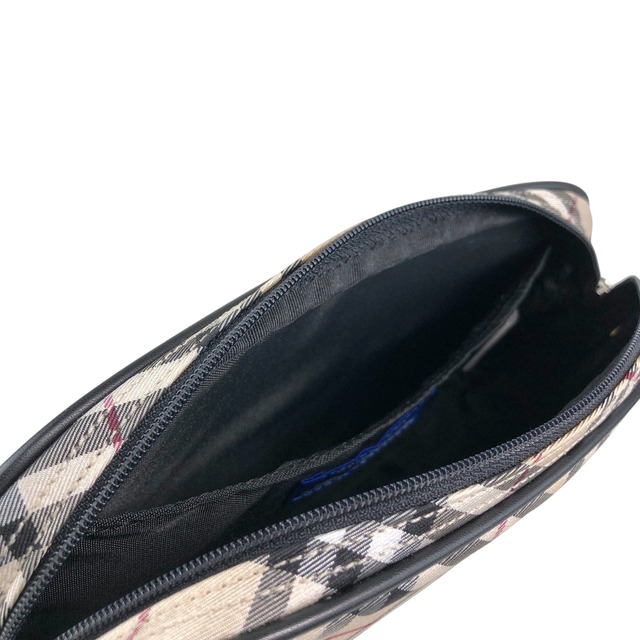 BURBERRY バーバリー ノバチェック ショルダーバッグ ベージュ キャンバス アクセサリーポーチ vintage ヴィンテージ オールド kg336h