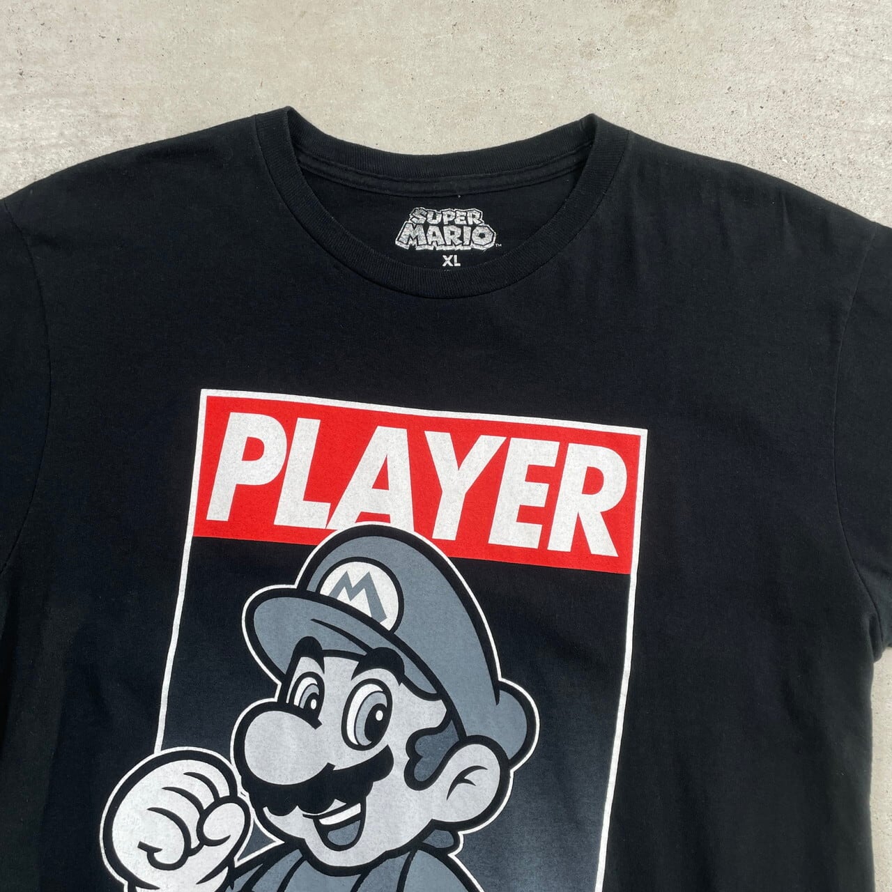 SUPER MARIO スーパーマリオ キャラクタープリントTシャツメンズXL