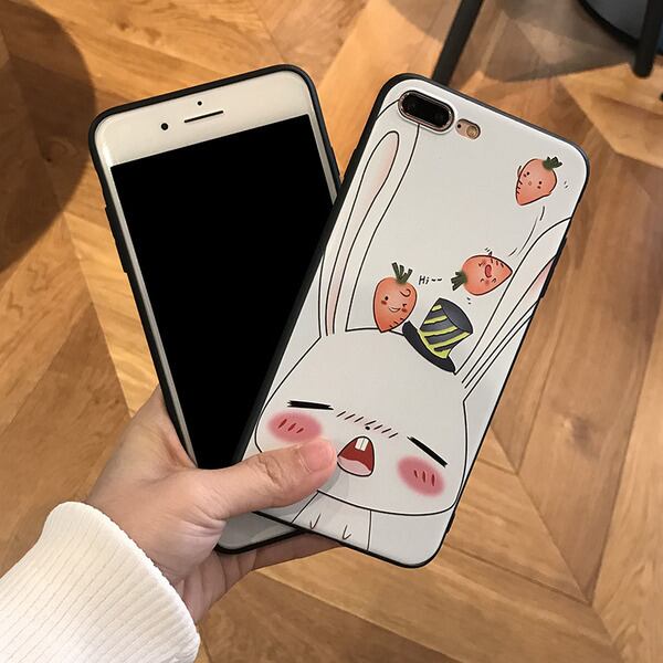 スマホケース iPhone7plusうさぎ