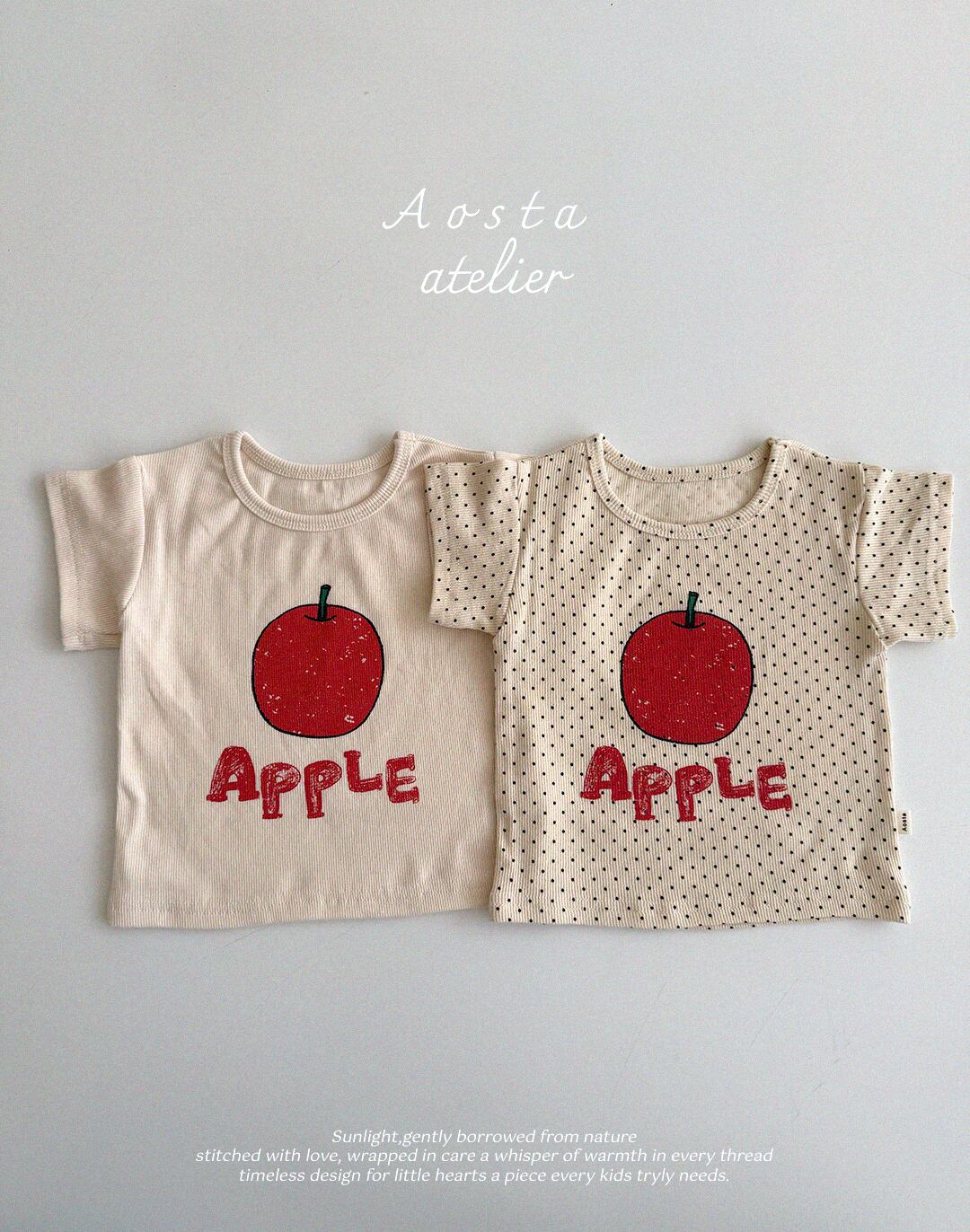 【即納】aosta アップルリブTシャツ