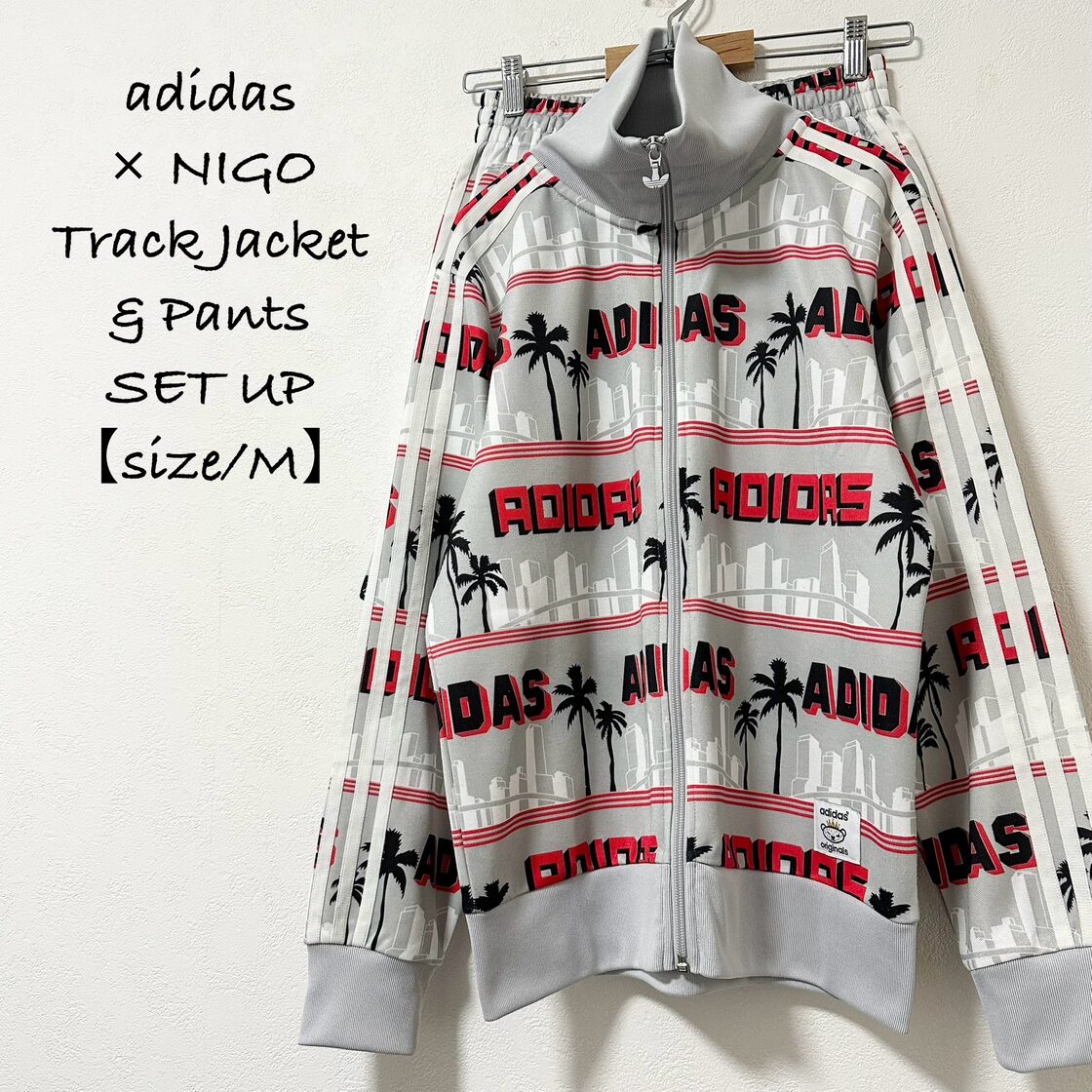 美品☆adidas×NIGO☆アディダス×ニゴ☆セットアップ☆ジャージ☆総柄 