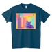 Modern Cat / Tシャツ - インディゴ