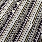 mila schon ミラショーン マルチストライプ柄 半袖 ポロシャツ サイズ M /ゴルフ/スポーツ