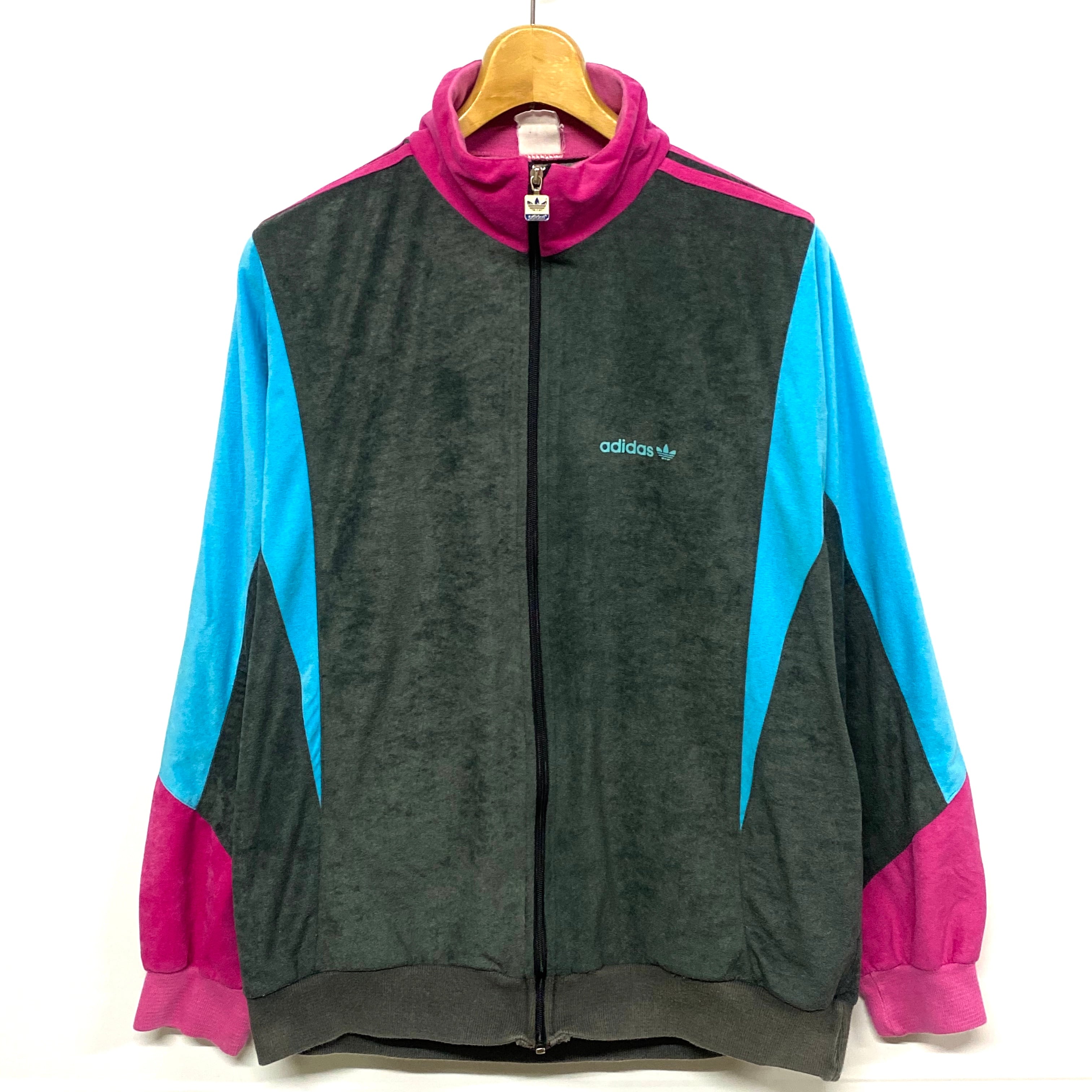 80年代 フランス製 adidas アディダス ベロアジャージ トラック  