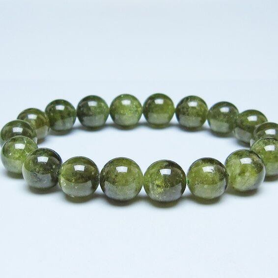 ツァボライト ブレスレット 11mm 一点物  111-49789