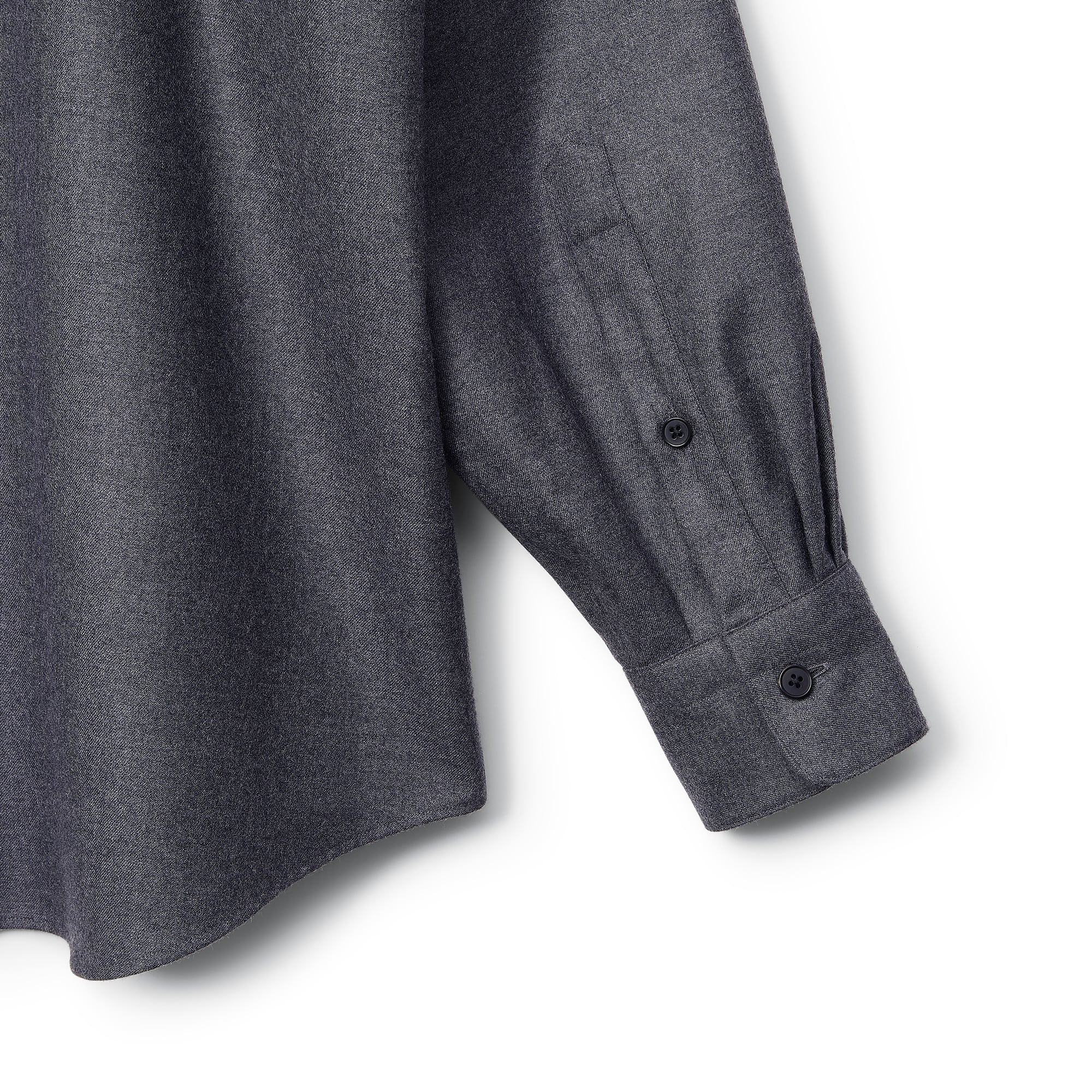 A.PRESSE for everyone Cashmere Regular Collar Shirt (CHARCOAL