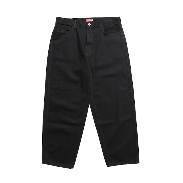 HELLRAZOR｜BAGGIE OVER DYE DENIM PANTS -Black-