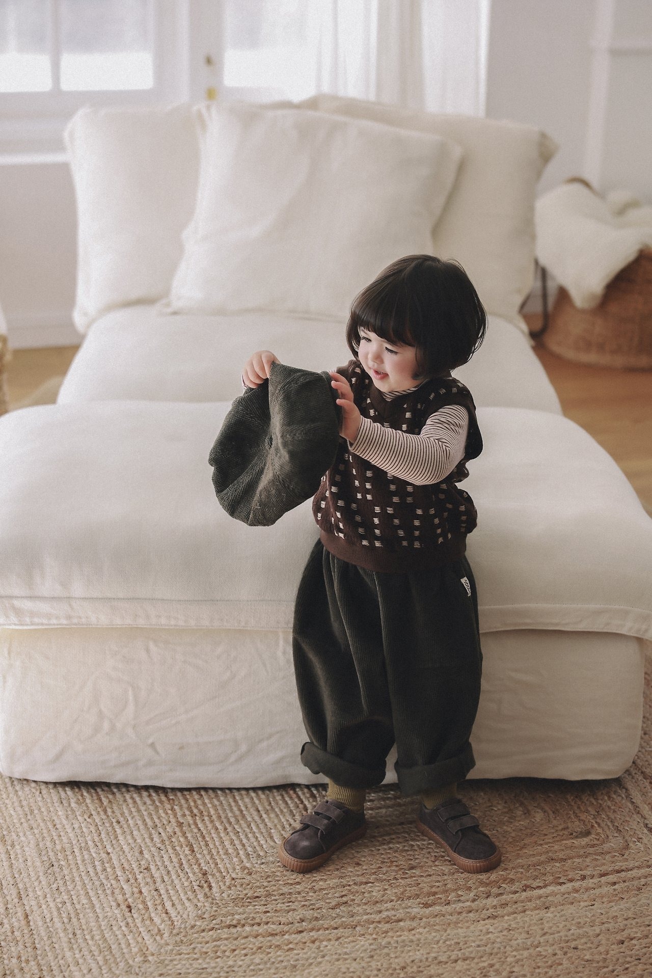 ONU［取寄］warm knit vest 26winter