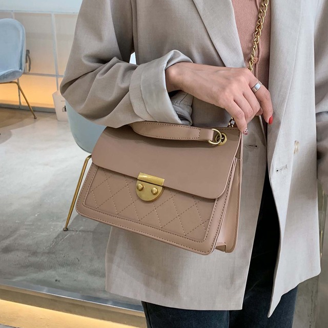 チェーン ショルダーバッグ スクウェア 手作りハンドバック80054587311